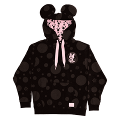minnie mouse floral rock the dots unisex hoodie