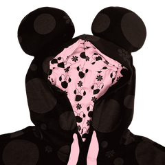 minnie mouse floral rock the dots unisex hoodie