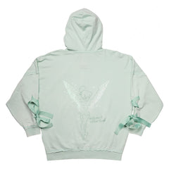 peter pan tinker bell ribbon unisex zip up hoodie
