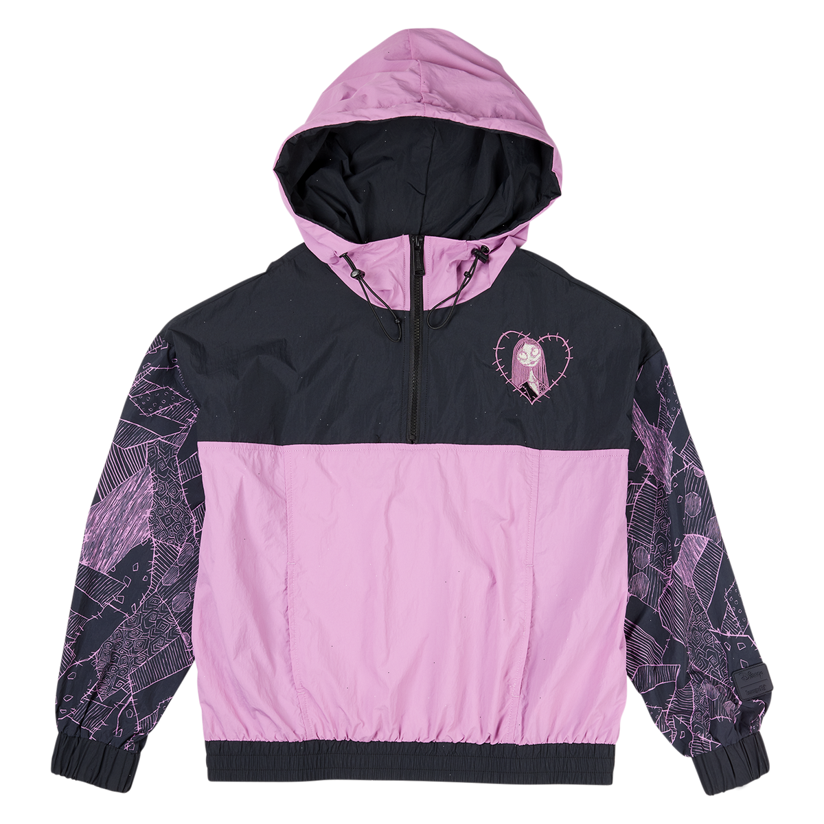 the nightmare before christmas sally half-zip unisex windbreaker