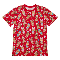 mickey & friends gingerbread cookie all-over print unisex tee