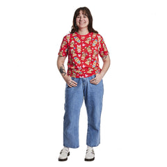 mickey & friends gingerbread cookie all-over print unisex tee