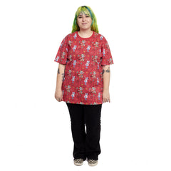 western mickey & minnie lasso all-over print unisex tee