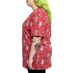 western mickey & minnie lasso all-over print unisex tee