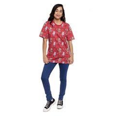 western mickey & minnie lasso all-over print unisex tee