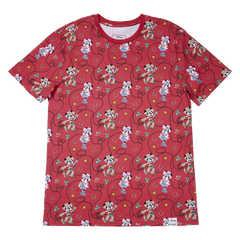 western mickey & minnie lasso all-over print unisex tee