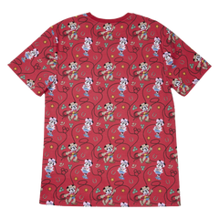 western mickey & minnie lasso all-over print unisex tee