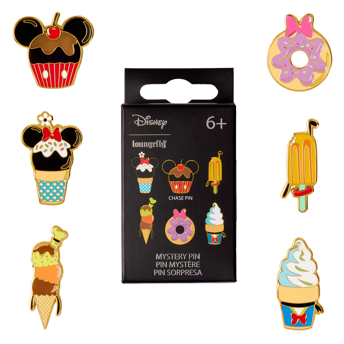 mickey & friends surprise snack mystery box pin