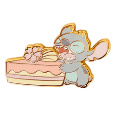 stitch & angel cherry blossom mystery box pin