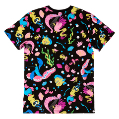 the little mermaid 35th anniversary life is the bubbles all-over print unisex tee