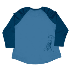 pinocchio blue fairy unisex raglan tee