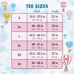 mickey & friends hot air balloon tie-dye swing tee