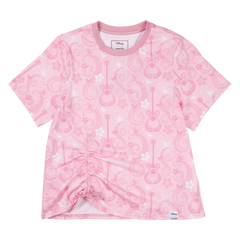 hannah montana drawstring hem all-over print unisex tee