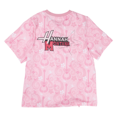 hannah montana drawstring hem all-over print unisex tee