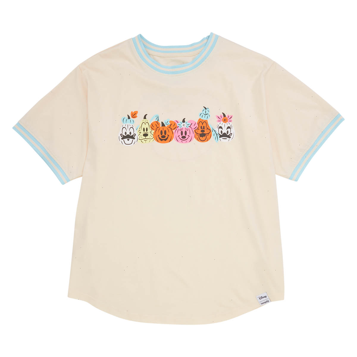 mickey & friends jack-o'-lantern glow sporty tee