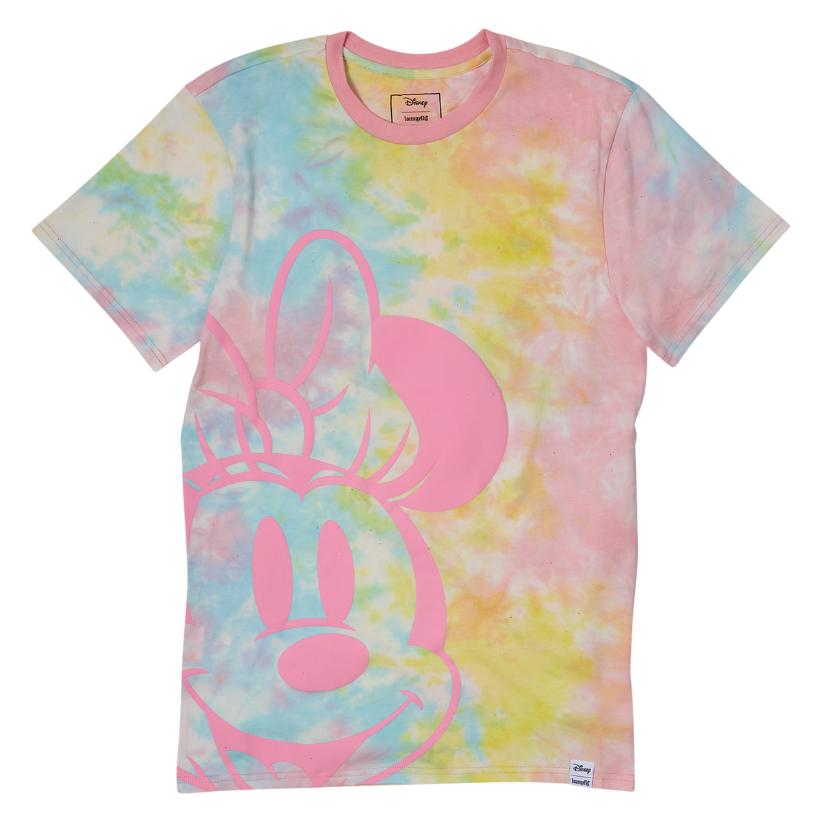 minnie mouse pastel tie-dye unisex tee
