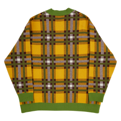 pluto 95th anniversary plaid knit cardigan