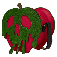 snow white and the seven dwarfs exclusive evil queen poison apple glitter crossbody bag