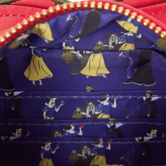 snow white and the seven dwarfs exclusive evil queen poison apple glitter crossbody bag