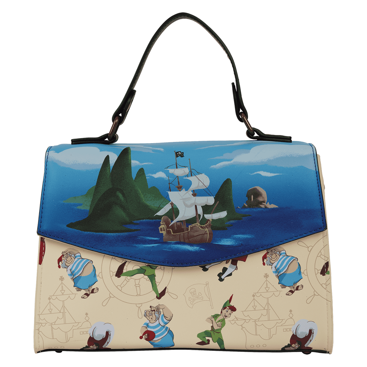 peter pan exclusive captain hook pirate ship crossbody bag