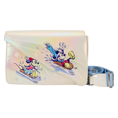 mickey & friends winter wonderland crossbody bag