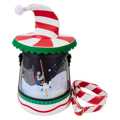 the nightmare before christmas town carousel spinning figural crossbody bag
