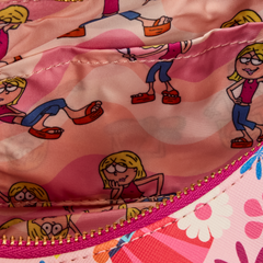 lizzie mcguire y2k all-over print crossbody bag