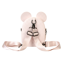 minnie mouse checkered texture convertible mini backpack & crossbody bag