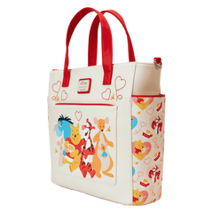 winnie the pooh & friends hearts convertible backpack & tote crossbody bag