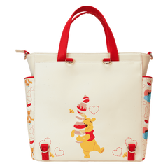 winnie the pooh & friends hearts convertible backpack & tote crossbody bag