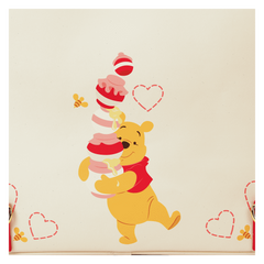 winnie the pooh & friends hearts convertible backpack & tote crossbody bag