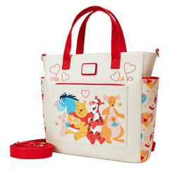 winnie the pooh & friends hearts convertible backpack & tote crossbody bag