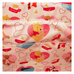 winnie the pooh & friends hearts convertible backpack & tote crossbody bag