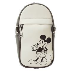 mickey & friends canvas drink holder crossbody bag