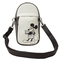 mickey & friends canvas drink holder crossbody bag