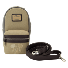 mickey & friends canvas drink holder crossbody bag