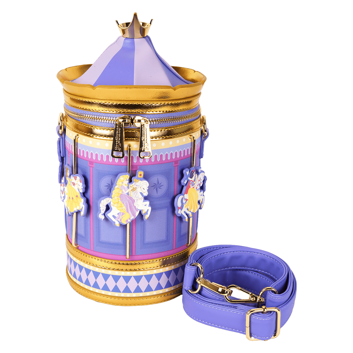 disney princess exclusive carousel figural crossbody bag