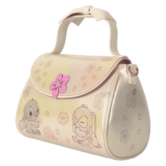 stitch & angel cherry blossom bow handle crossbody bag