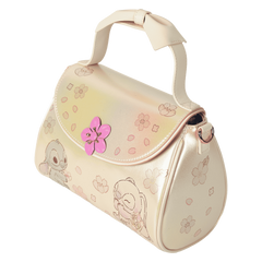 stitch & angel cherry blossom bow handle crossbody bag