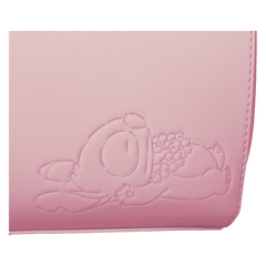 stitch & angel cherry blossom heart crossbody bag