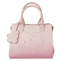 stitch & angel cherry blossom heart crossbody bag