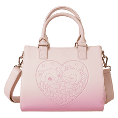 stitch & angel cherry blossom heart crossbody bag