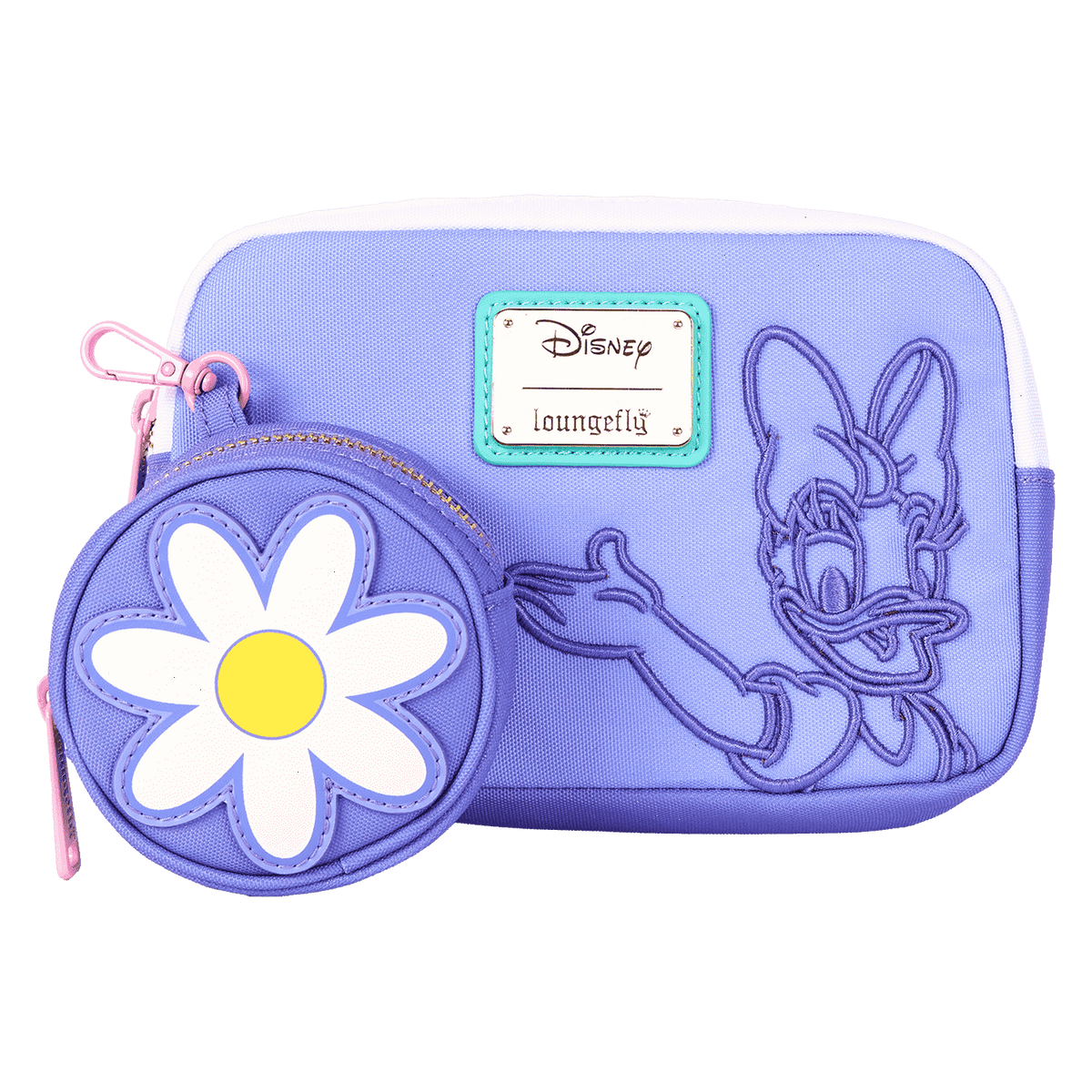 daisy duck 85th anniversary sling crossbody bag with coin bag