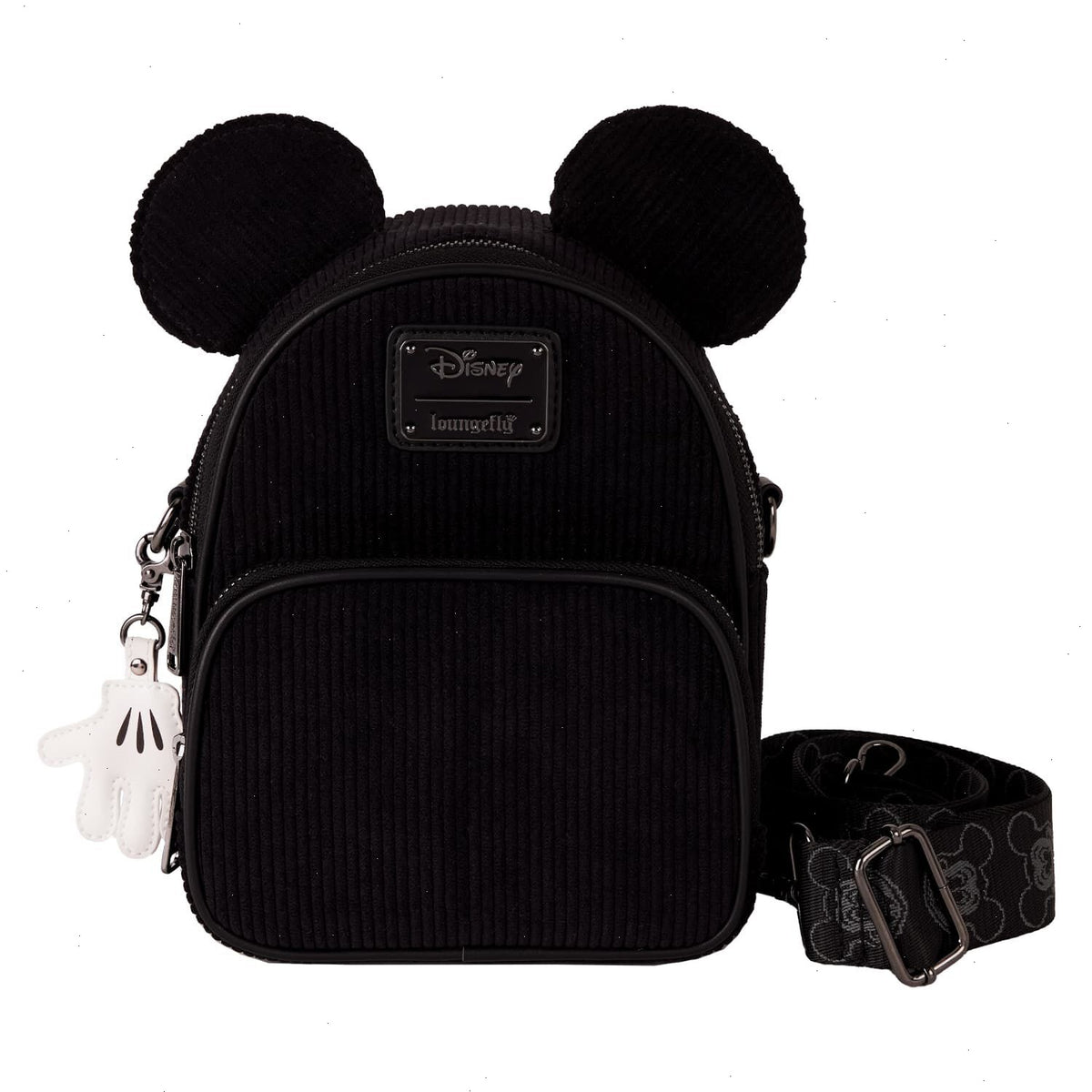 mickey mouse classic corduroy convertible mini backpack & crossbody bag