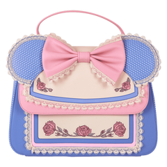 minnie mouse floral and lace crossbody bag