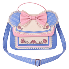 minnie mouse floral and lace crossbody bag