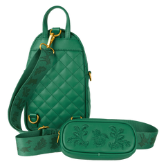 bambi quilted texture convertible sling crossbody bag with coin bag