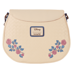 sleeping beauty princess aurora & prince phillip floral crossbody bag