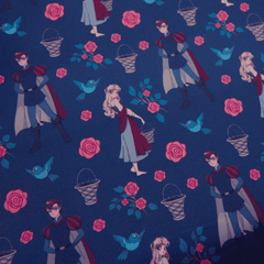 sleeping beauty princess aurora & prince phillip floral crossbody bag