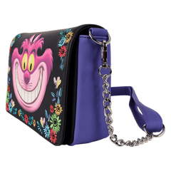 alice in wonderland cheshire cat tulgey wood crossbody bag